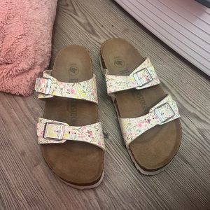 Flower Printed Birkenstocks